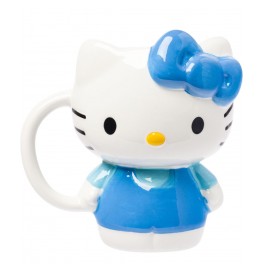 Hello Kitty Blue Outfit Ceramic 3D Sculpted Mug